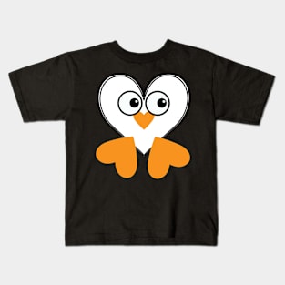 penguin heart Kids T-Shirt